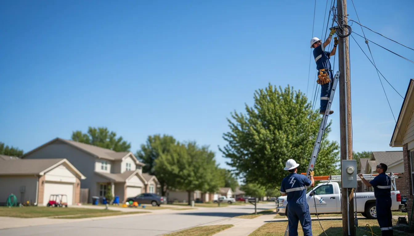 Residential electrician providing installation services in Mill Run, PA